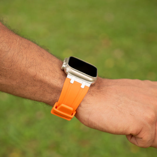 Banda de Silicona Naranja Apple Watch - Ash X Orange